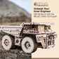 EWA Eco-Wood-Art BELAZ 75600 3D Wooden Puzzle, 307 Pieces, Mechanical Model Kit, Ages 14+, 12.2x7.87 Inches, Wood Construction