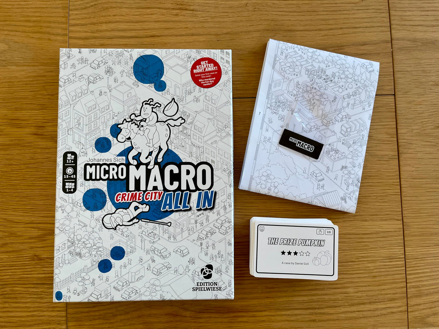 MicroMacro: Crime City - All in | Murder Mystery and Detective Game | 16 Search and Find Detective Cases | Cooperative Board Games for Teens