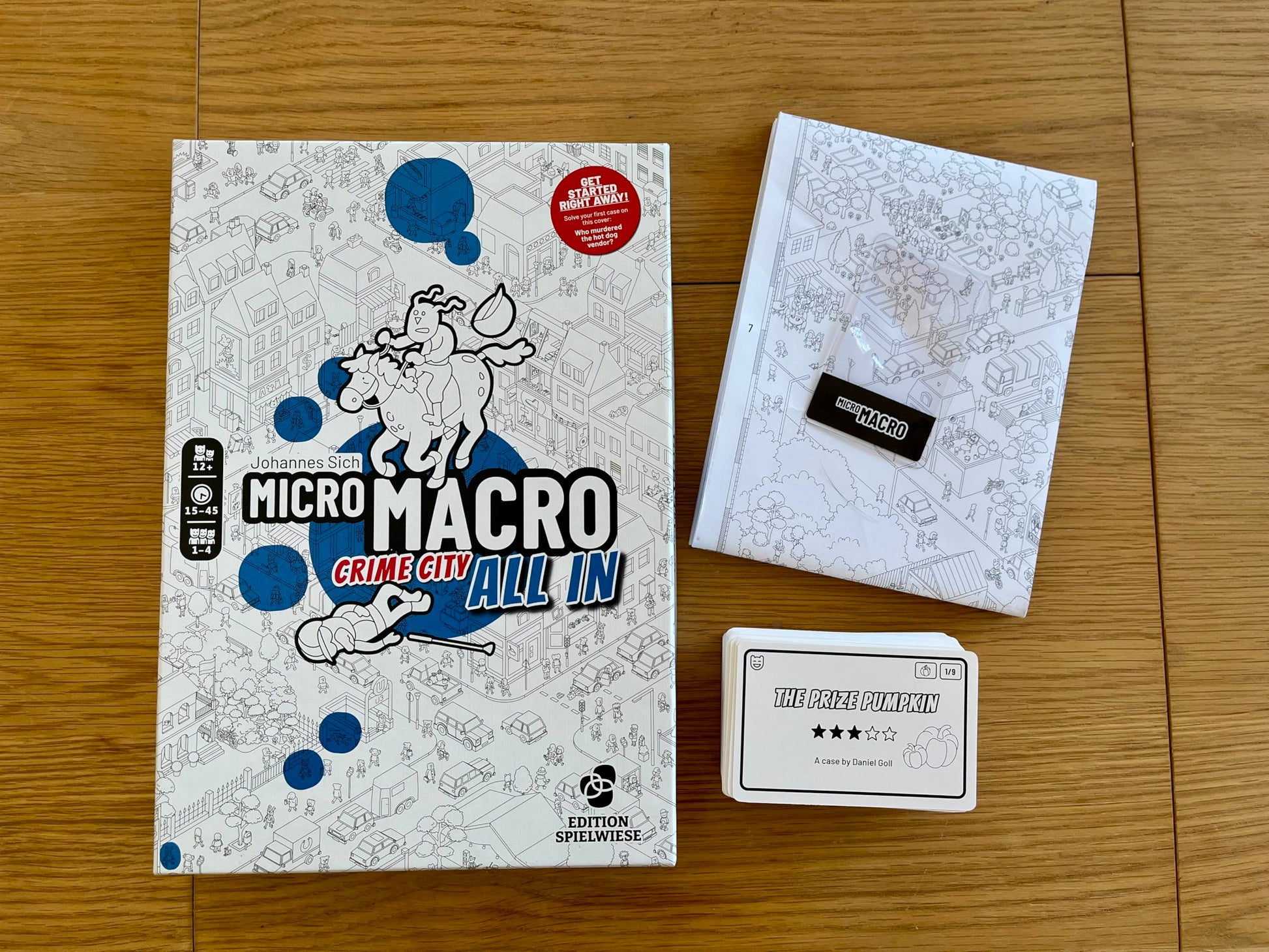 MicroMacro: Crime City - All in | Murder Mystery and Detective Game | 16 Search and Find Detective Cases | Cooperative Board Games for Teens
