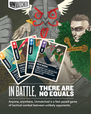 Restoration Games Unmatched Battle of Legends Vol 3 - Strategy Board Game for 2 to 4 Players - Expansion with 4 New Heroes and Battlefields - 20-40