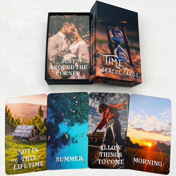 Sacred Time Oracle Deck, Divine Timing Oracle Cards, Oracle Cards for Beginners, Spiritual Guidance for Mindfulness, Journaling, Meditation