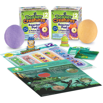 Learning Resources Beaker Creatures 2-Pack Reactor Pods, Series 2