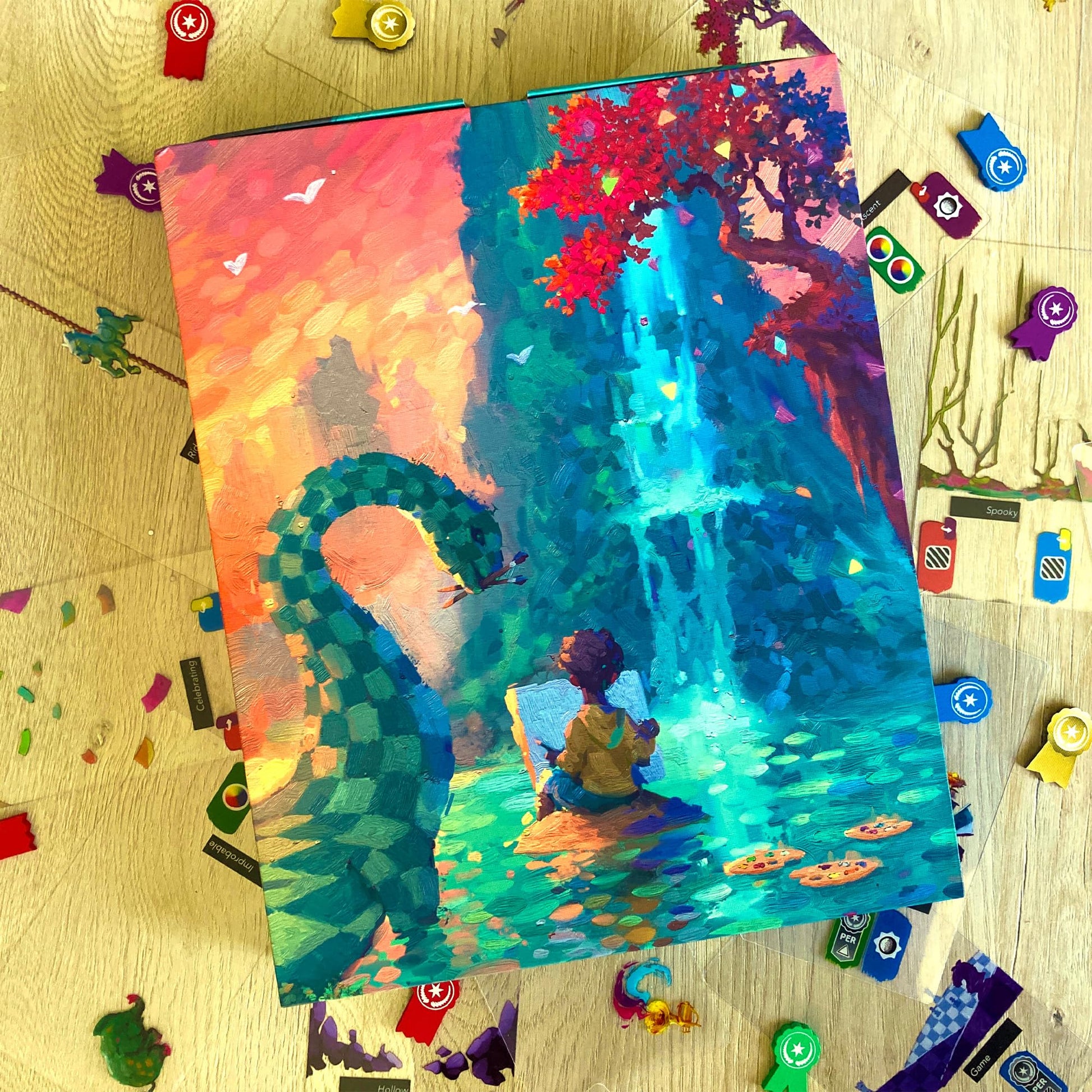 Canvas Reflections Board Game Expansion - Create Stunning Masterpieces! Art Competition and Puzzle Game for Teens & Adults, Ages 14+, 1-5 Players, 30
