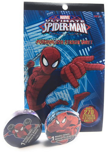 SPIDERMAN HOME-COMING STICKER BUNDLE: INCLUDES 1 MARVEL ULTIMATE SPIDERMAN STICKER SHEET/BOOK - OVER 270 STICKERS. PLUS 2 DIFFERENT COOL SPIDERMAN