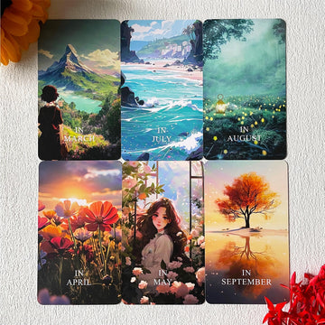 Jrskvaro Time Oracle Cards Deck, Cosmic Timing Oracle Cards, Oracle Cards for Beginners, Divine Timing Oracle Deck to Help You Predict Time Frames.