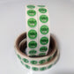 0.5" I Got My COVID-19 Vaccine, Stickers (Green, 100 Per Roll, 3 Inch Core)