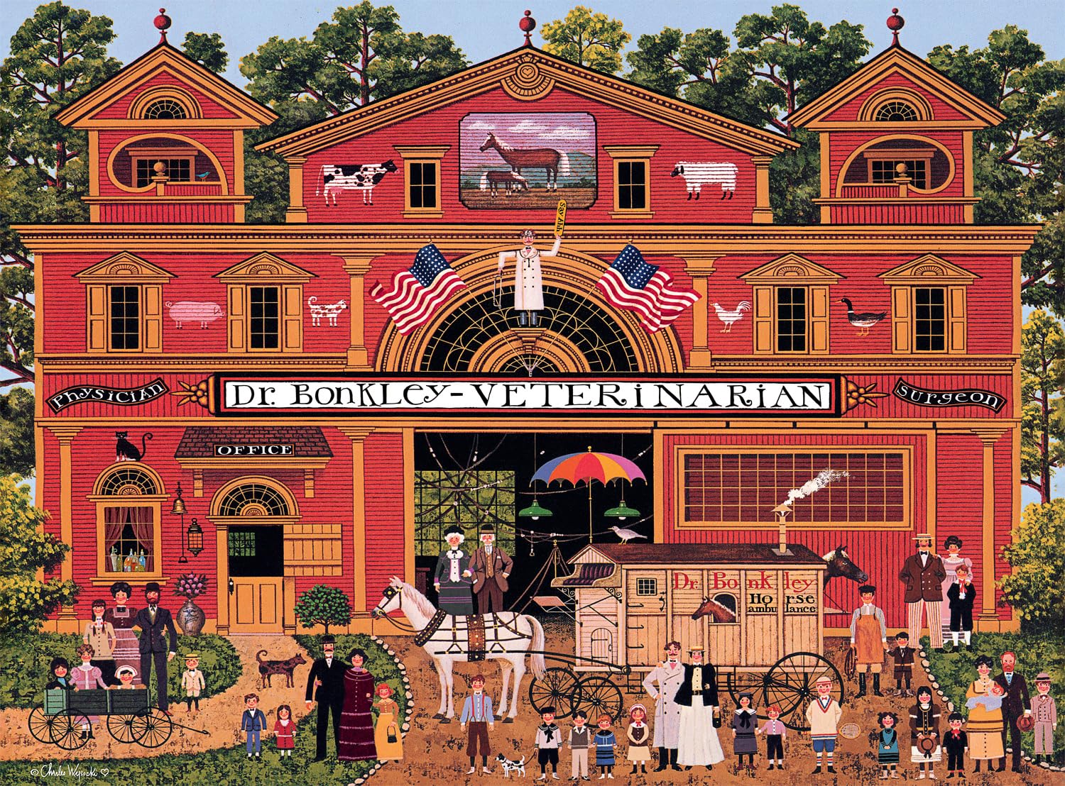Buffalo Games - Charles Wysocki Dr. Bonkley's Family - 1000 Piece Puzzle