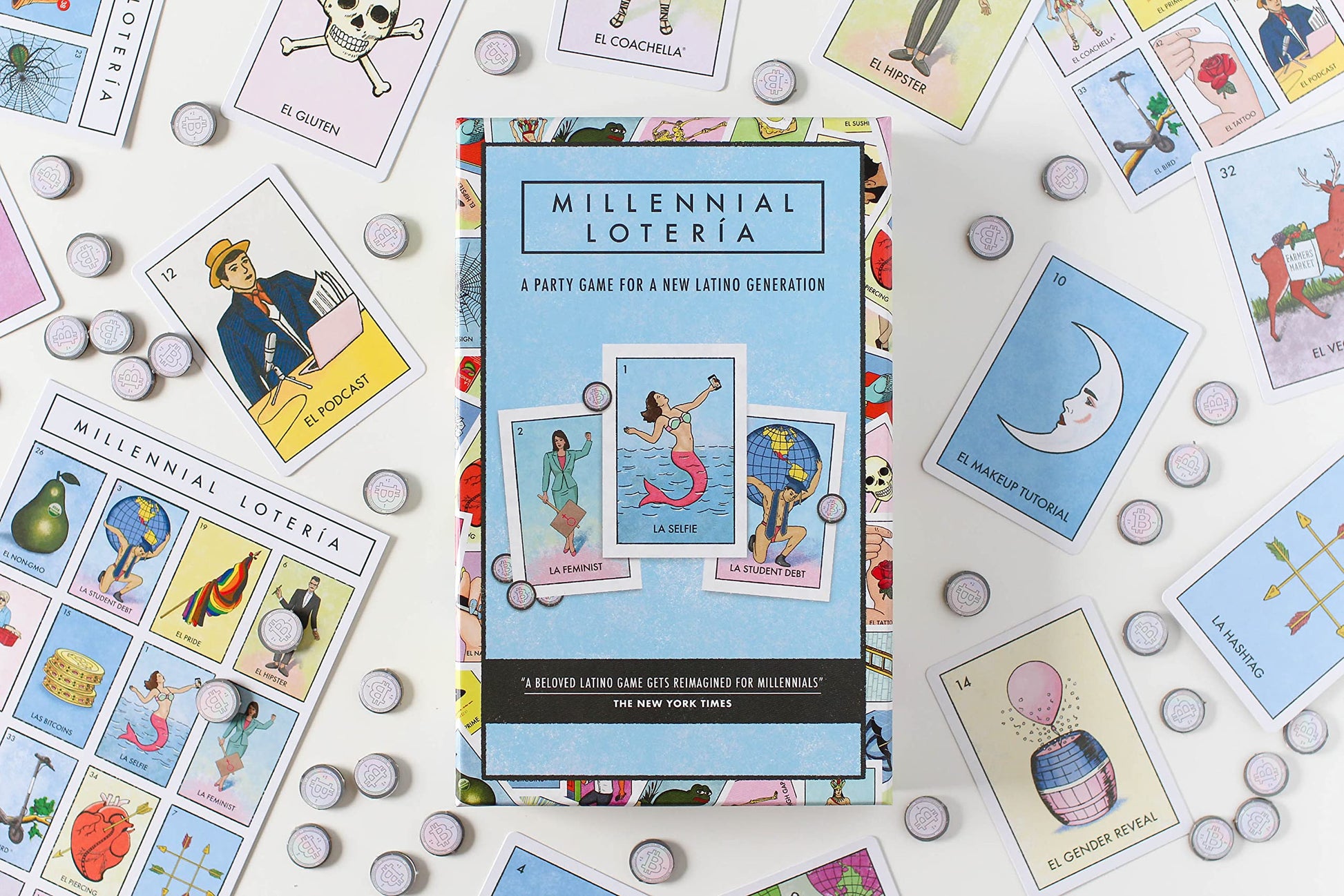 Blue Star Press Millennial Loteria Game: Family Fiesta Edition Mexican Bingo