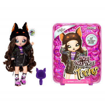 Na Na Na Surprise Teens Fashion Doll - Rebel Dare, 11" Soft Fabric Doll, Dog Inspired