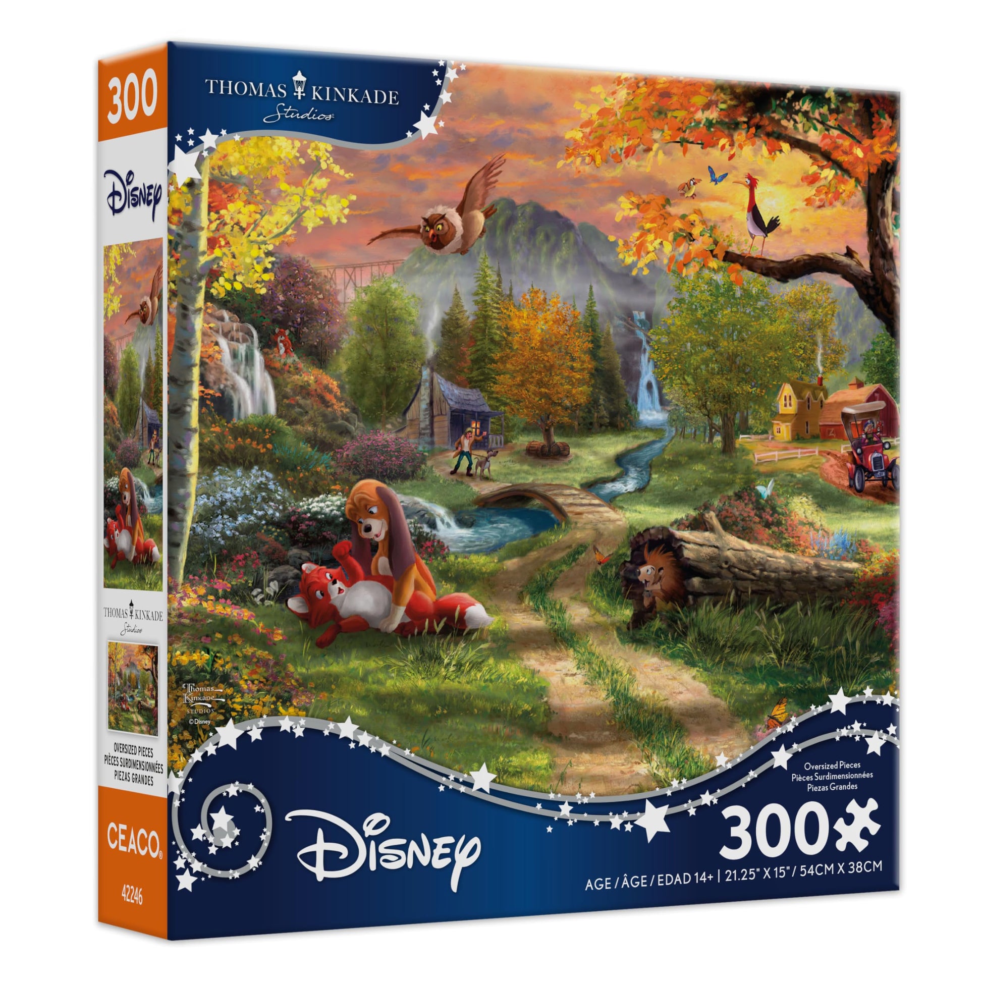 Ceaco - Thomas Kinkade Disney - The Fox and the Hound - 300 Piece Puzzle