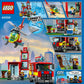 Lego City Fire Station Set 60320 with Garage, Helicopter & Fire Engine Toys Plus Firefighter Minifigures, Emergency Vehicles Playset, Gifts for Kids