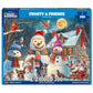 White Mountain 300 Piece Jigsaw Puzzle Winter Christmas, Frosty & Friends