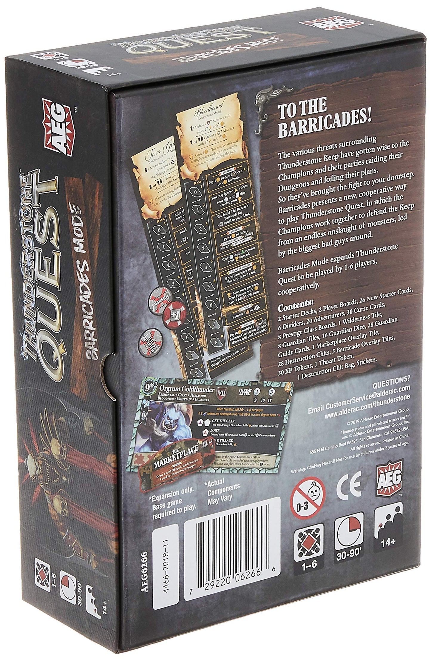 AEG Thunderstone Quest Barricades Expansion - Board Game, Card Game, Deckbuilding Fantasy Adventure, Cooperative Play, 2-4 Players, 60-90 mins, Ages