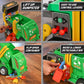 Maxx Action Large Motorized 19" Maxx Action Garbage Truck Toy Set with Lights and Sound Includes Dumpster, Trash Bin and Miniature Trash Pieces