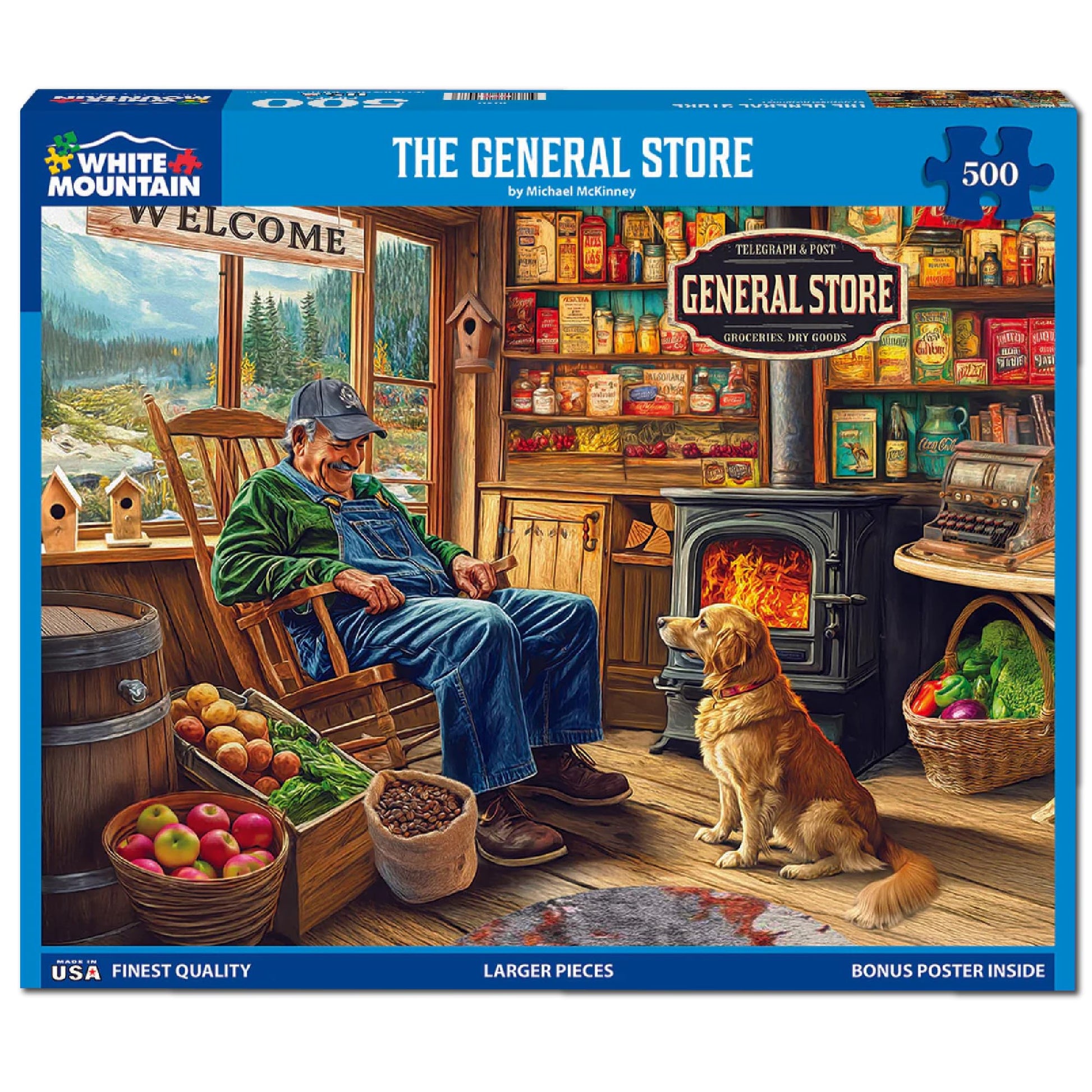 White Mountain 500 Piece Jigsaw Puzzle Nostalgic Country, The General Store