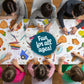 Color Your Own Thanksgiving Tablecloth- Fun Holiday Kids' Table Activity- 50" x 40" Disposable Paper Cover Coloring Craft for Fall Holiday