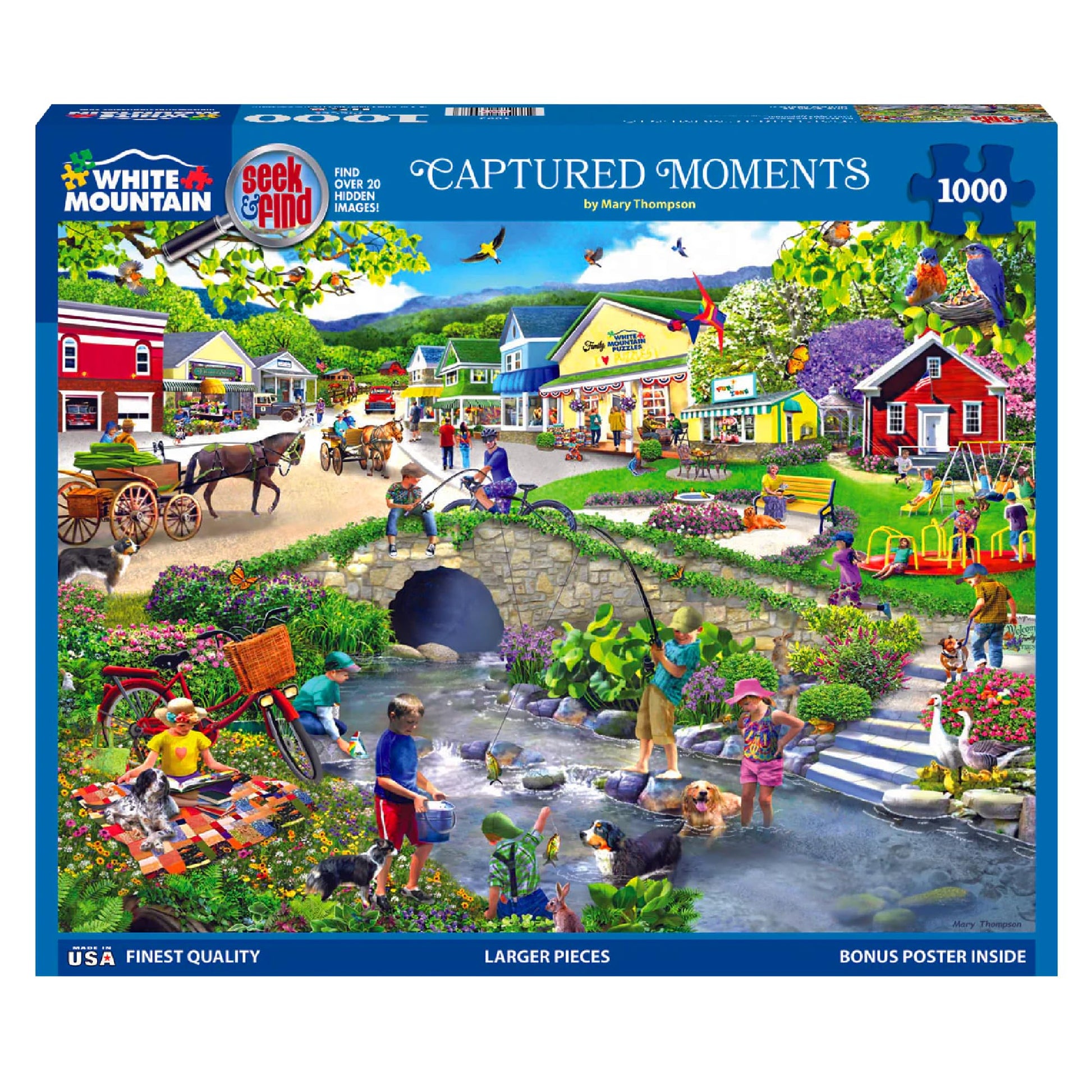 White Mountain 1000 Piece Jigsaw Puzzle, Captured Moments Seek & Find