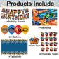 52Pcs Hot Car Birthday Party Decorations, Birthday Party Supplies for Car