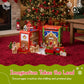 Jack Rabbit Creations 16-Piece Santa's Workshop Suitcase Playset - Santa, Elves, Reindeer & Snowman - FSC Bamboo, Eco-Friendly Toddler, Ages 3+