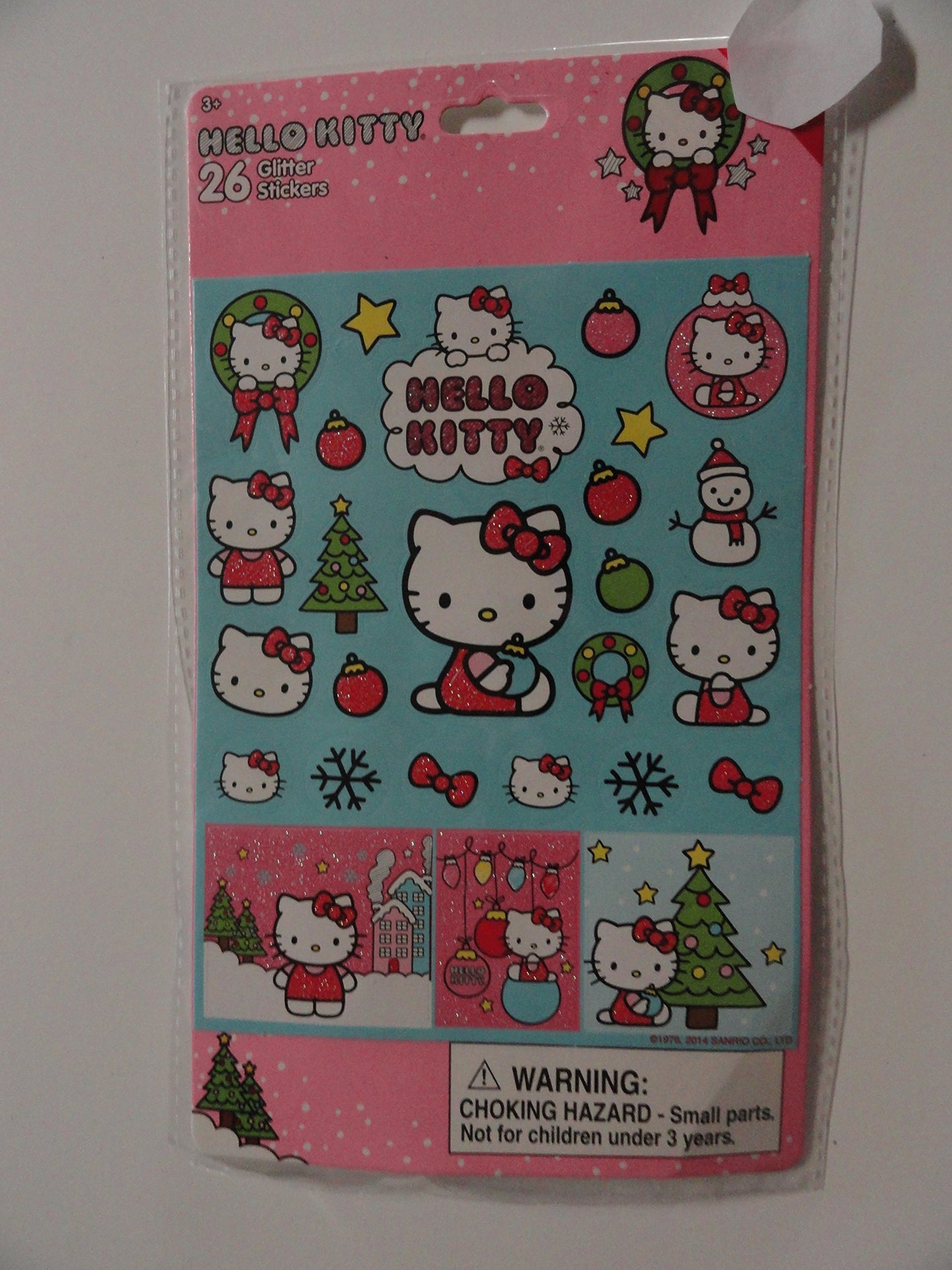 SANRIO Hello Kitty 26 Christmas Glitter Stickers