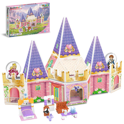 PicassoTiles 148pc Magnetic Tiles Princess Castle Brick Block Toy Ages 3+