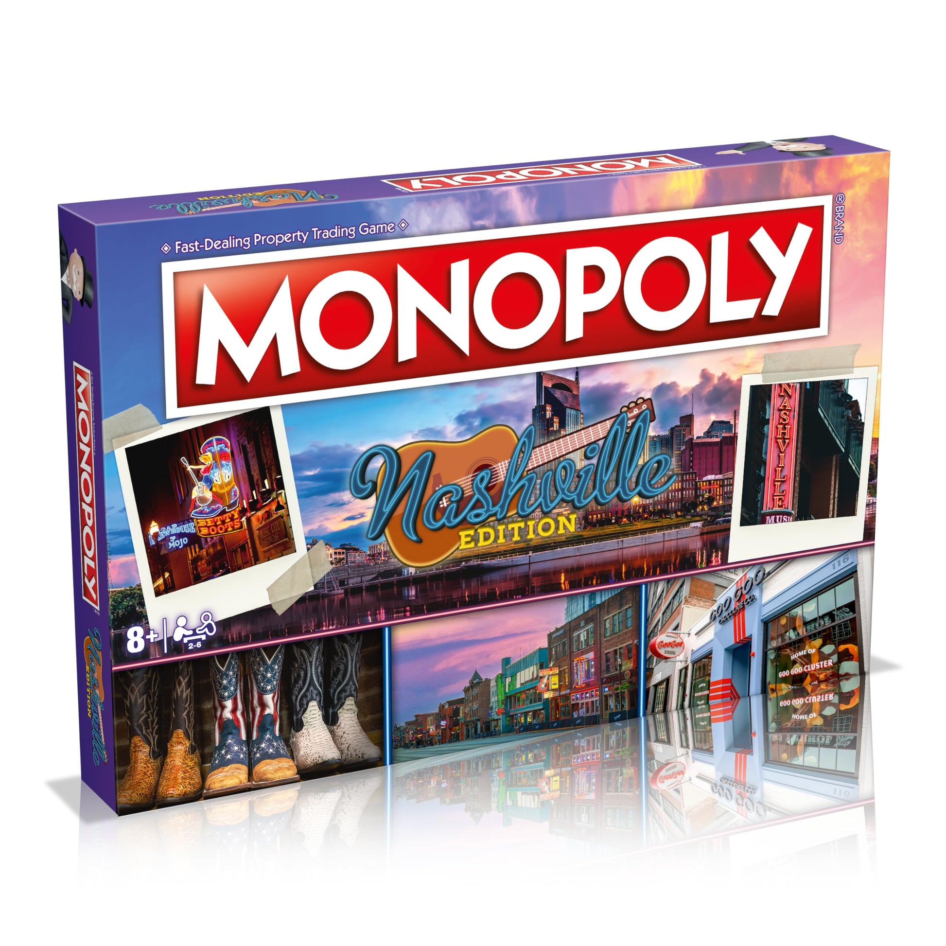 Monopoly Board Game Nashville Edition: 2-6 Players Family Board Games for Kids and Adults, Board Games for Kids 8 and up, for Kids and Adults, Ideal