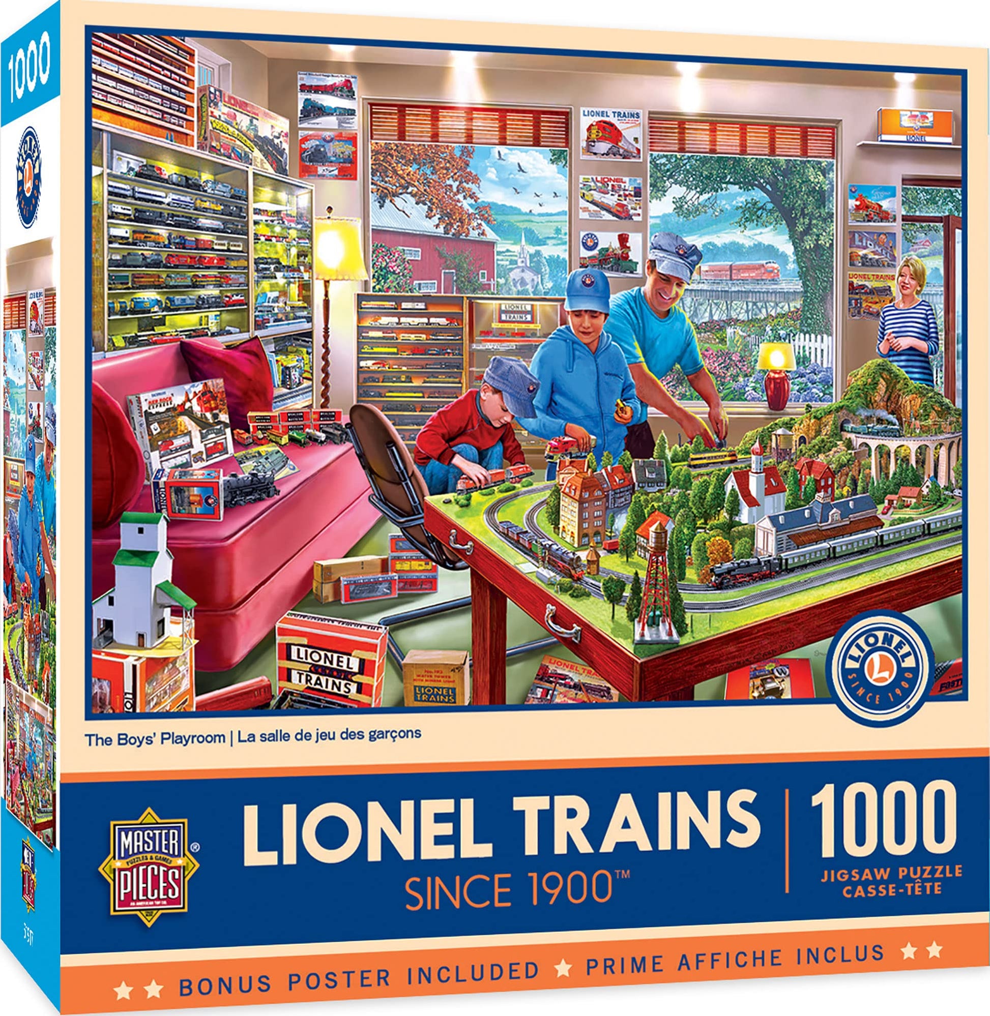 MasterPieces 1000 Piece Jigsaw Puzzle for Adults, Family, Or Youth - The Boy's Playroom - 19.25"x26.75"