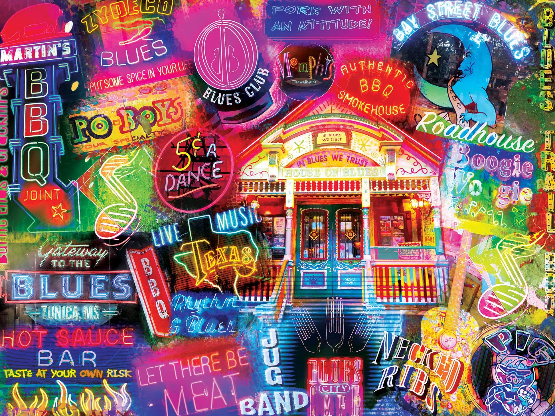 MasterPieces 550 Piece Jigsaw Puzzle for Adults, Family, Or Youth - BBQ & Blues - 18"x24"