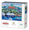 Boardwalk Ketchikan 1000 Piece Jigsaw Puzzle Scenic Wildlife Alaska Puzzles with Premium Box, Gift for Adults and Family 19"x26"