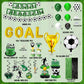 Soccer birthday Party Decorations, Soccer Birthday Party Supplies Kit, Include Sport Themed Birthday banner, Foil Fringe,Hanging Swirls, Soccer