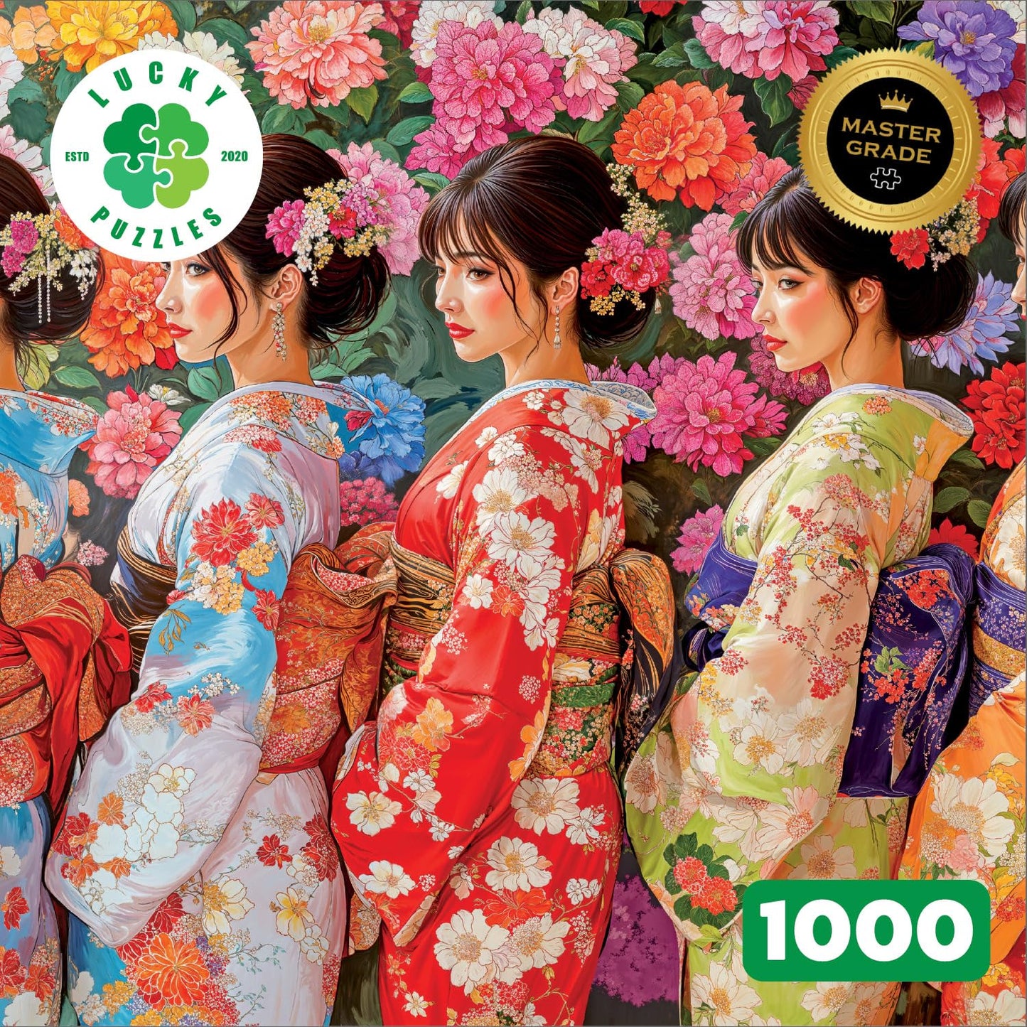 Lucky Puzzles | 1000 Piece Jigsaw Puzzles for Adults | Petal Whispers