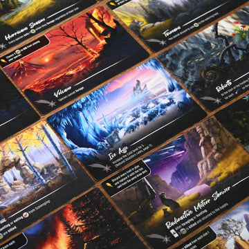 Nature Board Game Expansion - Module 3: Natural Disasters | Survive Volcanoes, Ice Ages, and Catastrophic Ecosystem Events | Wildlife Strategy Game |