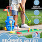 ToyVelt Toddler Golf Set - Kids Golf Clubs with 6 Balls, 4 Golf Sticks, 2 Practice Holes and a Putting Mat - Promotes Physical & Mental Development