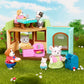 Li'l Woodzeez - Post 'n Pizza Shop Dollhouse Playset with 18 Pieces, Restaurant Furniture, Post Office Accessories & Pretend Food - 3+ Years
