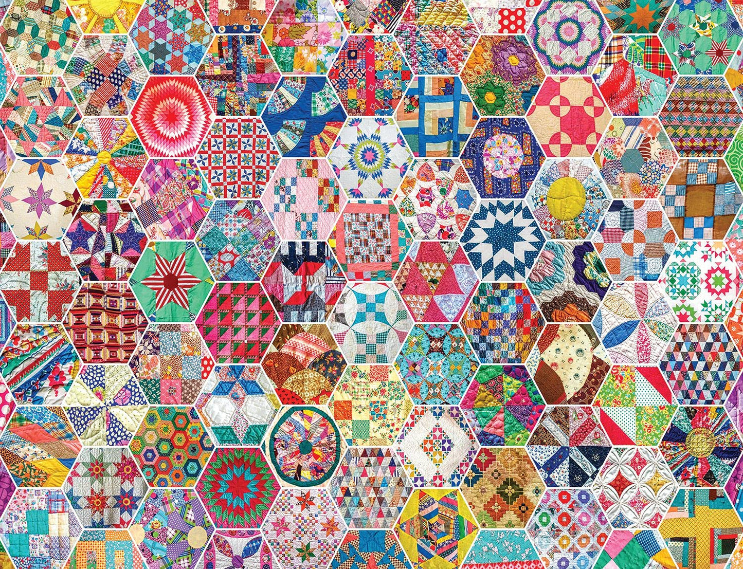 Springbok Crazy Quilts 500 Piece Jigsaw Puzzle for Adults
