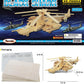 Puzzled 3D Puzzle Black Shark Helicopter Wood Craft Construction Model Kit, Educational DIY Wooden Toy Assemble Model Unfinished Crafting Hobby Army