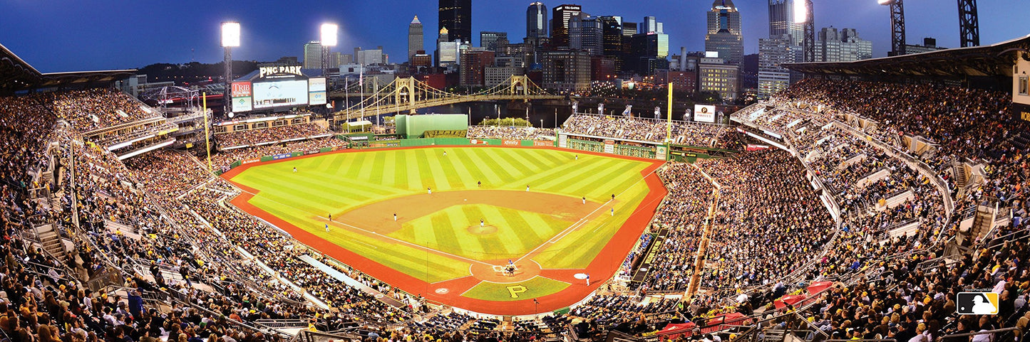 MasterPieces 1000 Piece Sports Jigsaw Puzzle - MLB Pittsburgh Pirates Center View Panoramic - 13"x39"