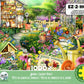 Ceaco - EZ2Hold - Kate Ward Thacker - Animal Garden Party - 1000 Piece Jigsaw Puzzle for Adults - Challenging Puzzle Perfect for Game Nights