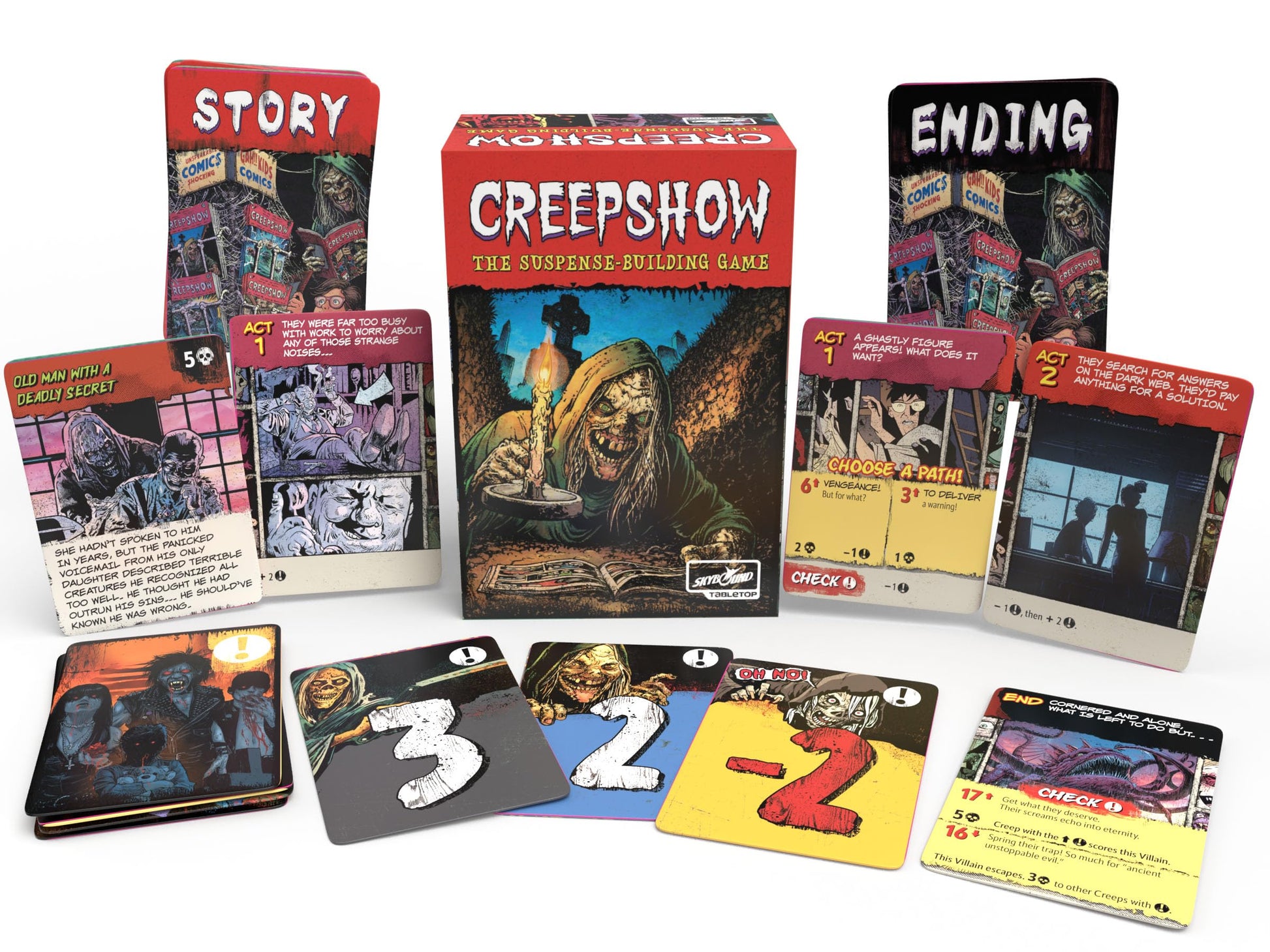 Skybound Games Creepshow - Twisted Storytelling Card Game for 2-5 Players, Ages 14+ - Strategy, Suspense and Deception in a Ghoulish Horror-Themed