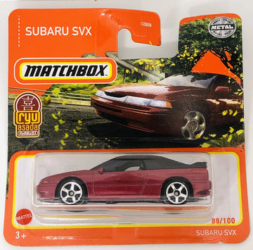 Matchbox 2022 - Subaru SVX - Red - 88/100 - Short Card
