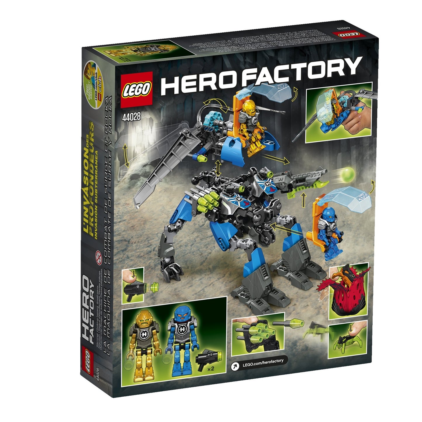 LEGO Hero Factory Surge & Rocka Combat Machine 44028 Building Set