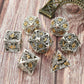 DND Dice Set Metal Dice Dungeons and Dragons Dice Gift Polyhedral Dice Set Role Playing Dice D20 Hollow Polyhedral Dice Set for Dungeons and Dragons