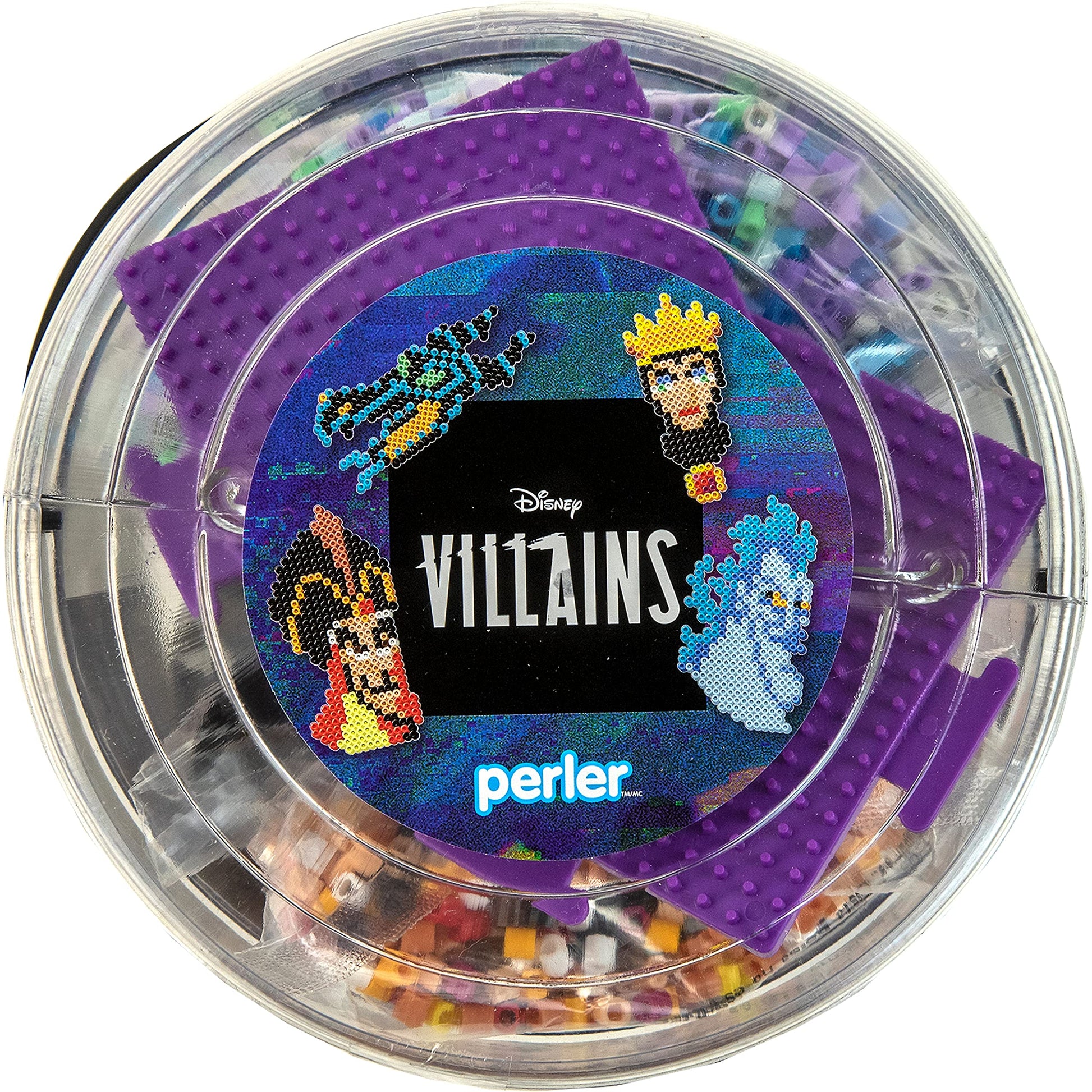Perler Disney Villain Kid's Craft Bucket, Pattern Sizes Vary, Multicolor 8505