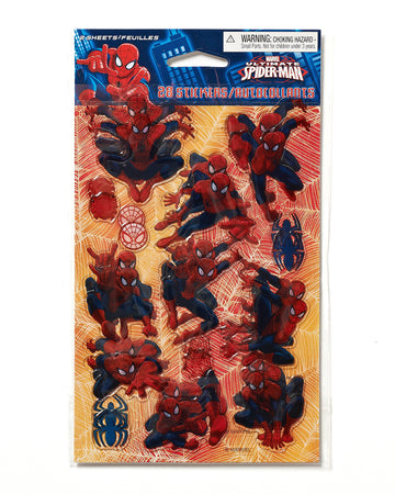 Marvel Spiderman Sticker Sheets, 2 Count, Party Supplies