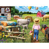 Best Pals 750 Piece Jigsaw Puzzle for Adults - 27x20 Inch Whimsical Farm Animal Scene by Sharon Steele - Challenging Country Puzzle with Poster - Fun
