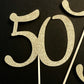 50th Birthday Centerpieces SET OF 4