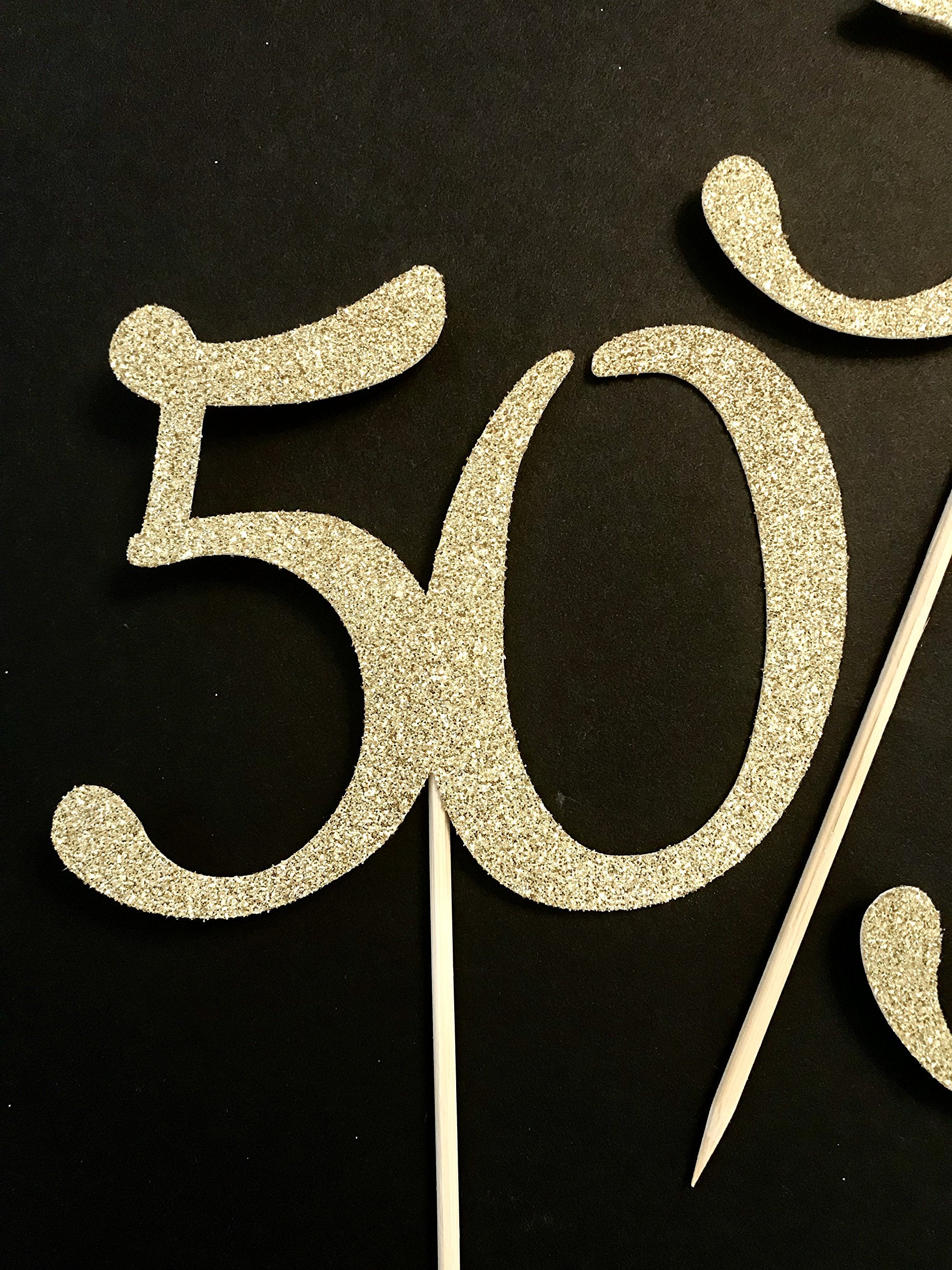 50th Birthday Centerpieces SET OF 4