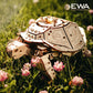 EWA Eco-Wood-Art Turtle 3D Wooden Puzzle, Mechanical Model Kit, 269 Pieces, Ages 14+, 8.78 x 6.5 Inches, Wood