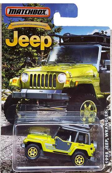 MATCHBOX LIMITED EDITION WRANGLER ANNIVERSARY EDITION GREEN 1998 WRANGLER DIE-CAST by Matchbox