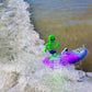 Surfer Dudes Legends & Surfer Pets Wave Powered Mini-Surfer, Pet and Surfboard Beach Toy - Maui Martian and Bahthoven